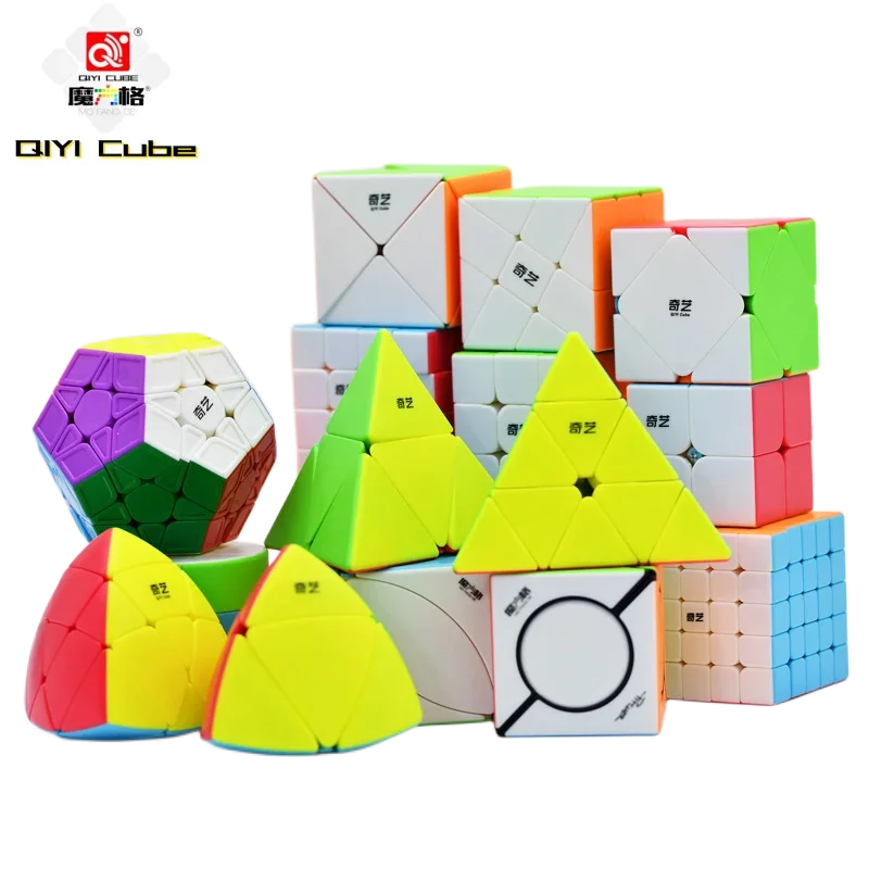 Qiyi-子供のための特別なプロのスピードパズルおもちゃ、マジックキューブ、ミラーレスコンティンクス串sq1special、2x2、3x3、4x4、5x5
