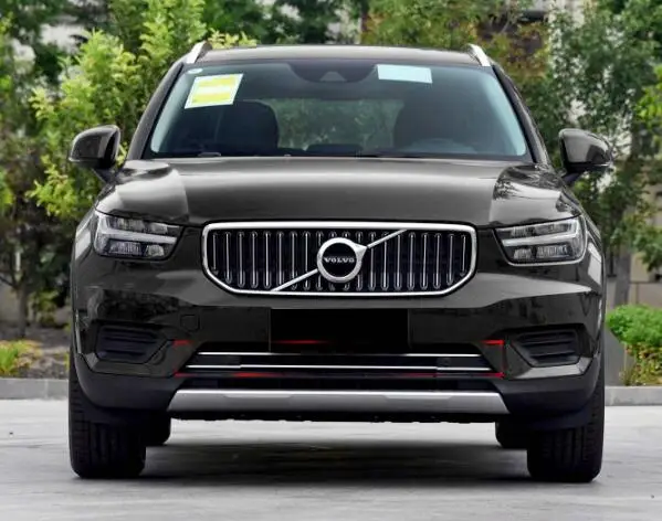 For VOLVO XC40 2018 2019 2020 2021 2022 2023 Stainless Steel Car Front Bumper Following Racing Grills Grille Around Trim Cover