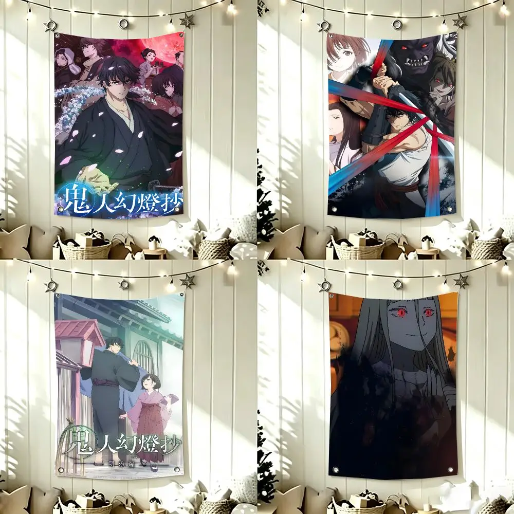 Youkai Anime K-Kijin Gentosho Flags Home Decor Wall Hanging Vertical Flags Indoor Outdoor