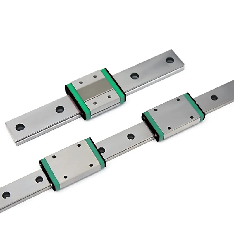 2PC Miniature Linear Rail Slide MGN7/9/12/15-100/150/200/250/300/350/400/450/500/550/600/650mm+4pc Carriage Block 3D Printer CNC