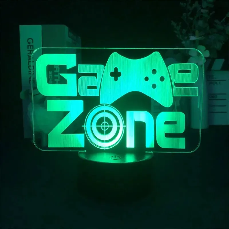 Game Zone Gaming Lamp Color-Changing  Atmosphere LED Lights Gaming Setup Decoration Xmas Gift for Gamers