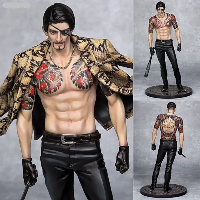 Original Limited Day Edition Synapse Yakuza Goro Majima Ancient Puzzled Boy Tattoo Figure Toy Model 25cm Fans Collection