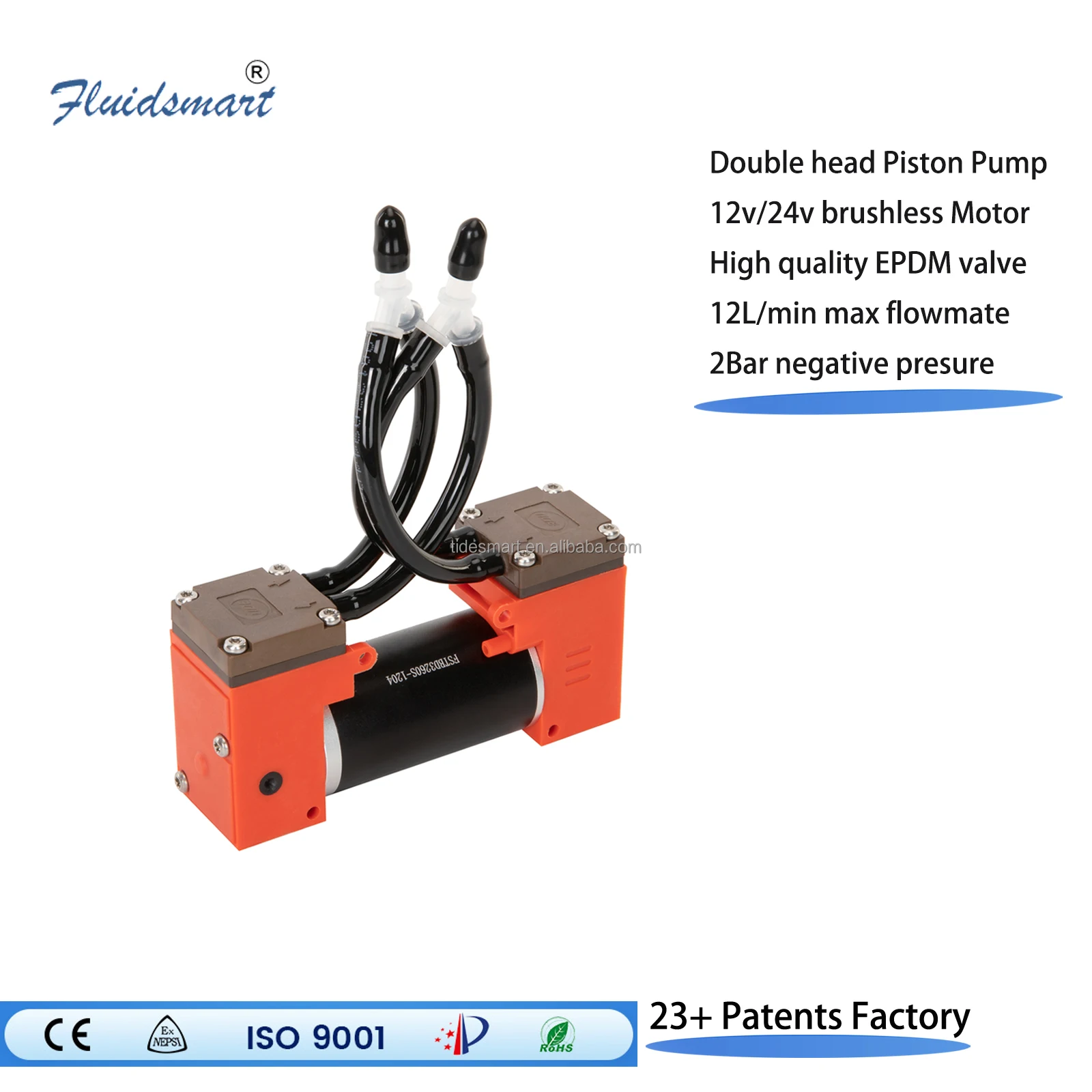 ARP4DB12P Brushless Motor Dc Vacuum Pump Silent Oil Free Mini air Pump 12v  in Parallel Compressor Piston Pump