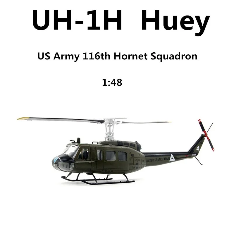 1/48 Scale Model AF1 US UH-1H Huey General Service Helicopter 17501 Alloy Diecast Collection Combat Aircraft Toys Gifts Fan