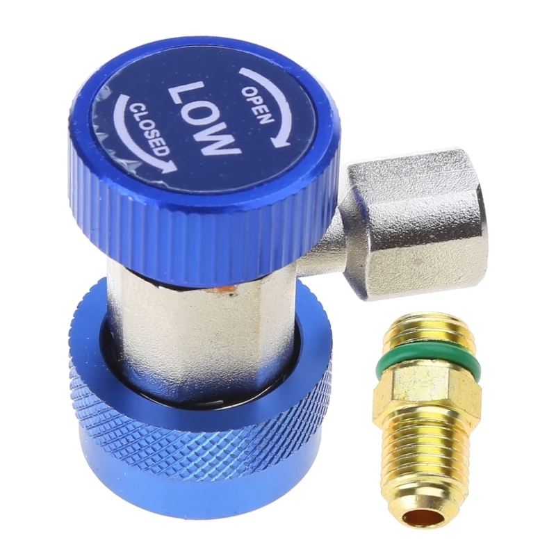 R134A Freons Auto Car Quick Couplers Connector Adapters For Air Conditionings Refrigerant AdjustableManifold Gauges