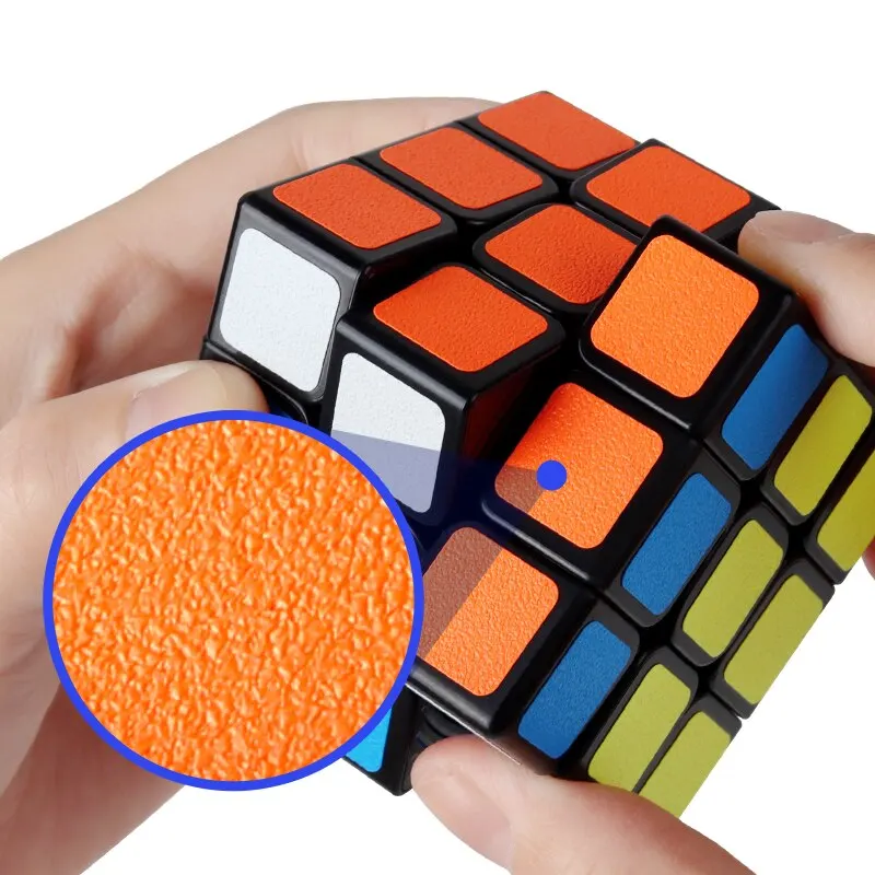 SENGSO Magic Cube 3x3 Frosted Texture Sticker Magic Cube Educational Toys Children Puzzle Toys Designated For Competition Cubes