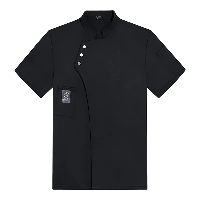 Uniforme de trabajo de Chef de verano para hombres, manga corta, Catering, Hotel, cocina, restaurante, ropa de Chef para mujeres