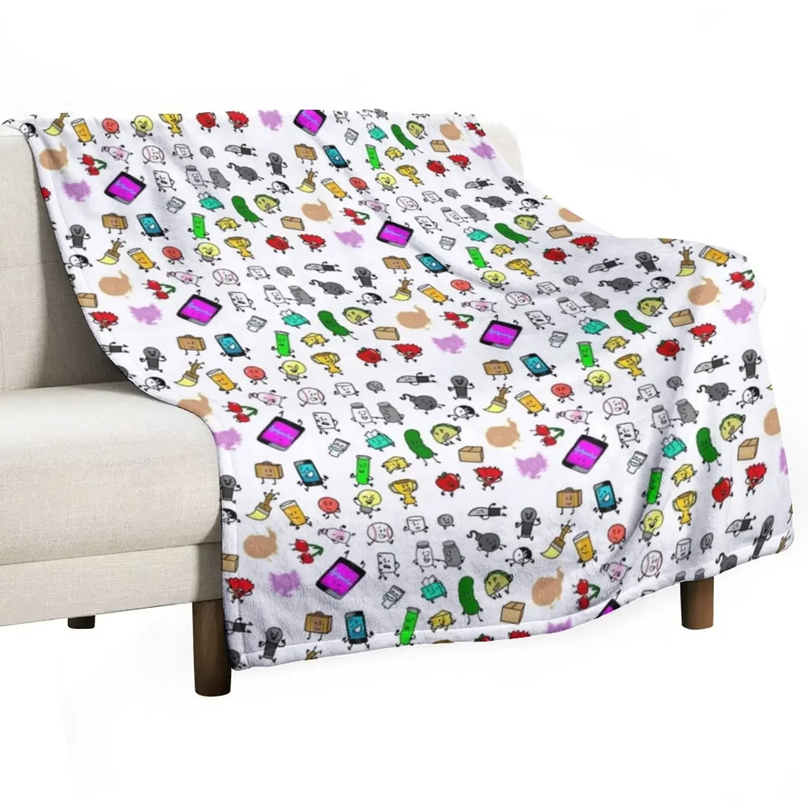 

Inanimate Insanity All Characters Throw Blanket Moving halloween Thermal Vintage Blankets