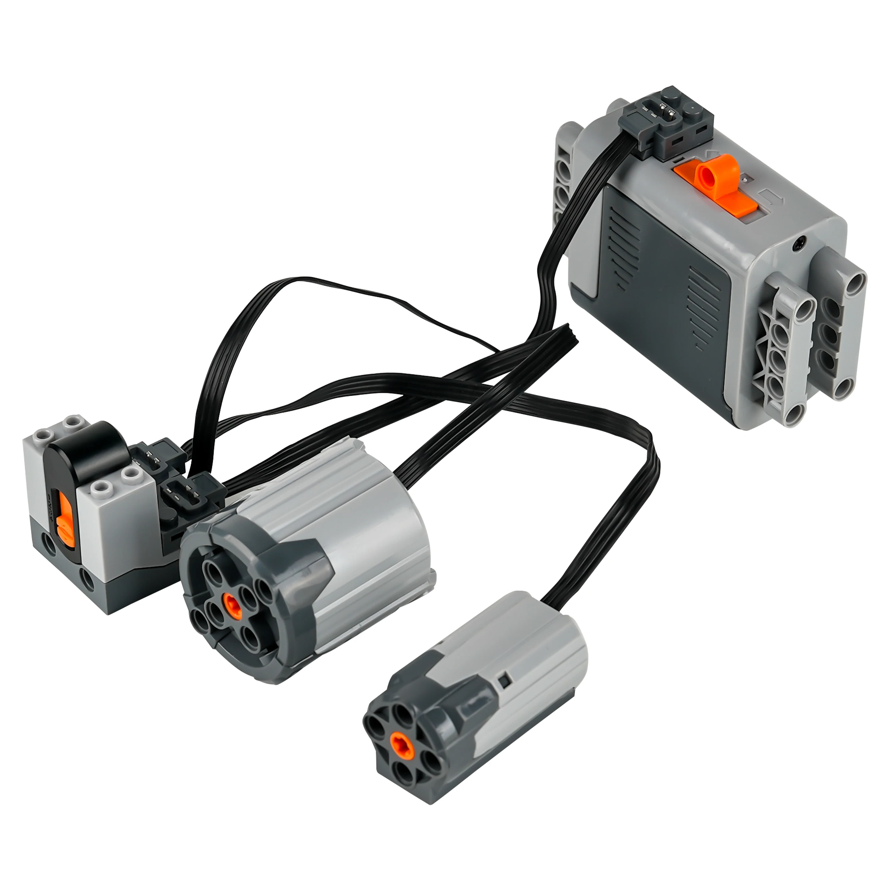 MOC Power Function XL Motor Kit with High-Tech Extension Parts for All Brand-Compatible Building Blocks DIY Projects