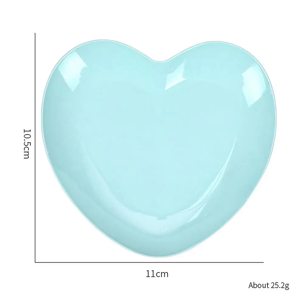 Heart-shaped Jewelry Tray Accessories Creative Universal Cosmetic Storage Tray Stainless Steel Nail Art Tray