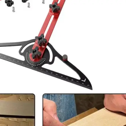 For Stair for tread Template Tool Jig with Modular Design for Flexible Measurements in Woodworking Applications