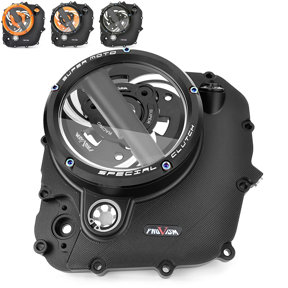 

Clear Clutch Cover For Husqvarna Vitpilen Svartpilen 401 2021 - 2023 Motorcycle Engine Cover For KTM 390 RC Adventure 2022 2023