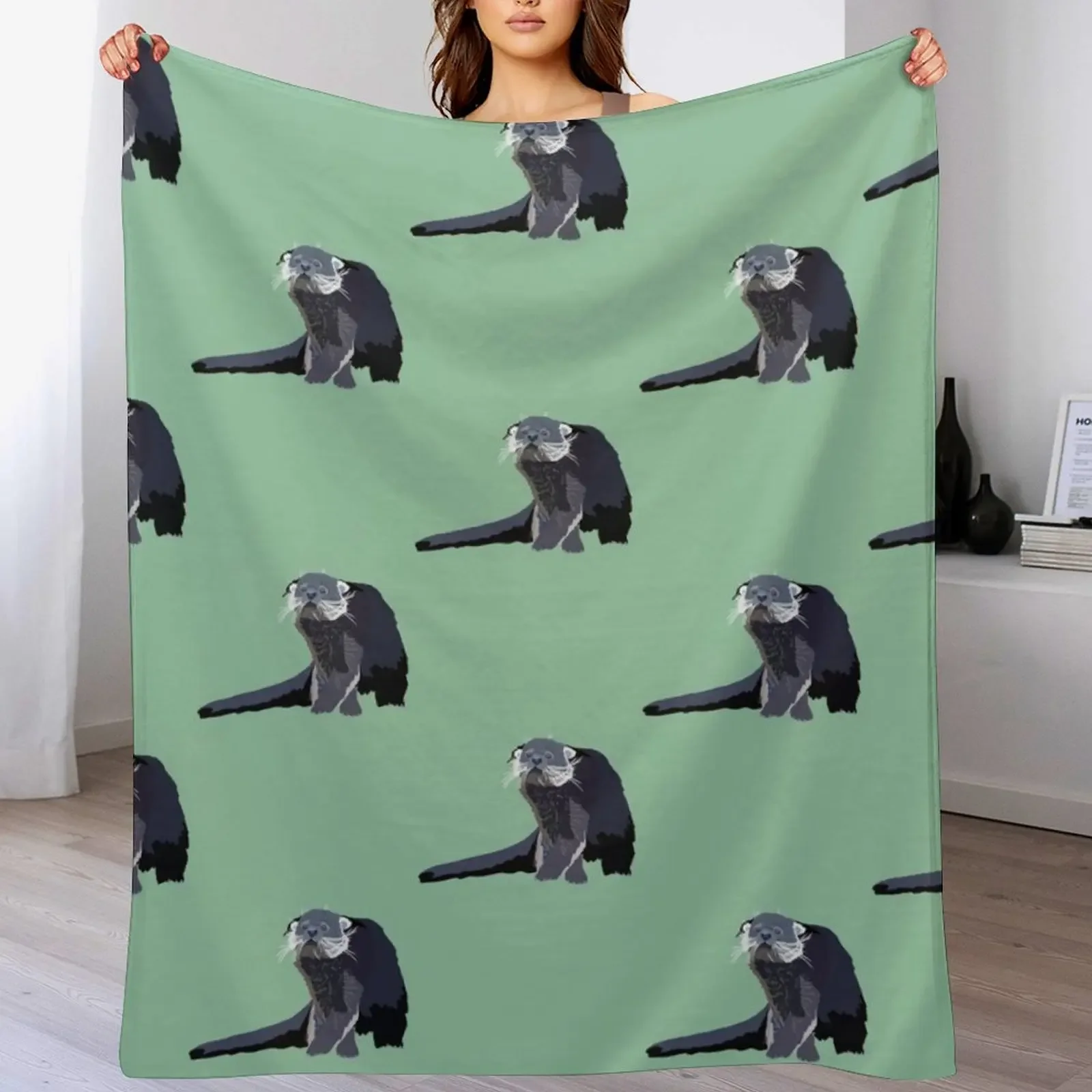 B is for Binturong Throw Blanket Furry Cute Luxury Throw Softest Blankets