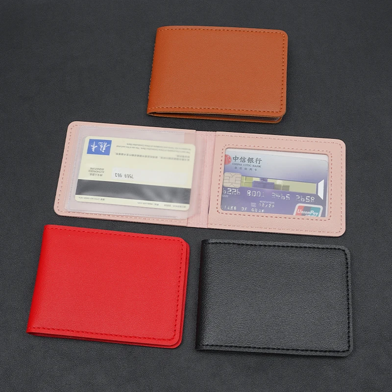 Driver License Cover Leather Card Holder For Ford Mustang F-150 Jeep Wrangler Tesla Model 3 Y X Cadillac GMC Chevrolet Jaguar Fi
