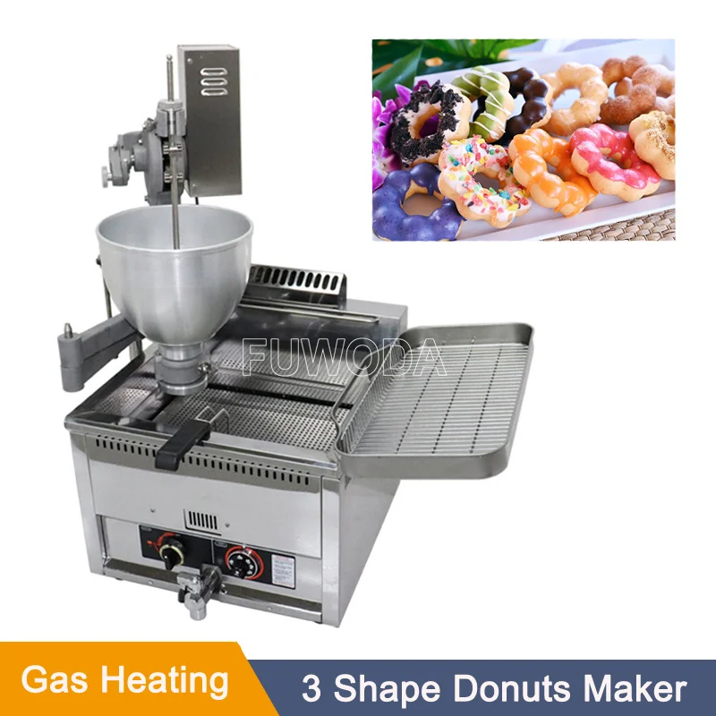 500-2000pcs/hr Doughnuts Ring Mochi Ball Shape Donuts Maker Gas Heating Automatic Donut Making Machine Auto Doughnut Maker