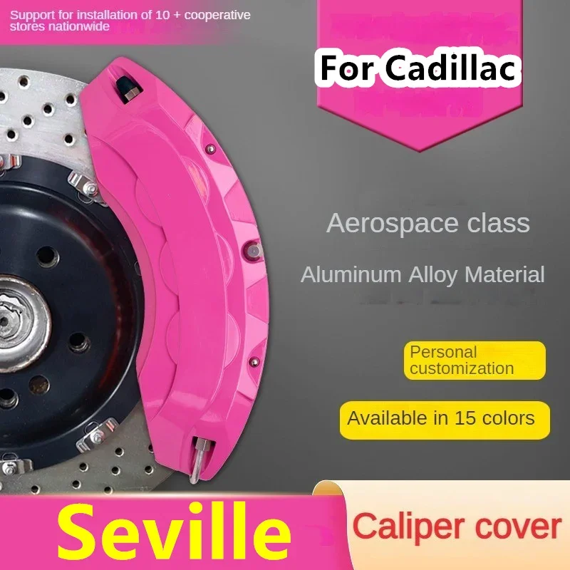 For Cadillac Seville Car Brake Caliper Cover Aluminum Metal 4PCS Kit