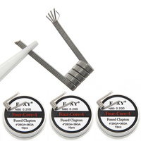10Pcs Inner Coil Fused Clapton Coils Alien Premade Resistances Mix Twisted A1 NI80 Heating Wire