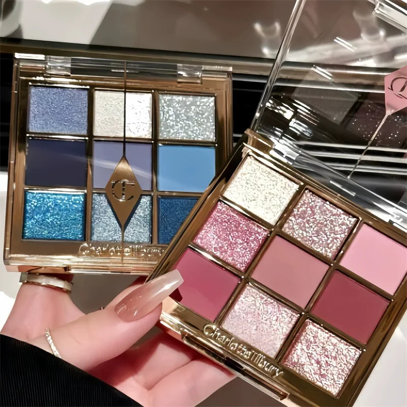 

Горячая распродажа: Тени для век Charlotte Tilbury, 9 цветов, 9 г, натуральные, легко наносятся, косметика для макияжа глаз