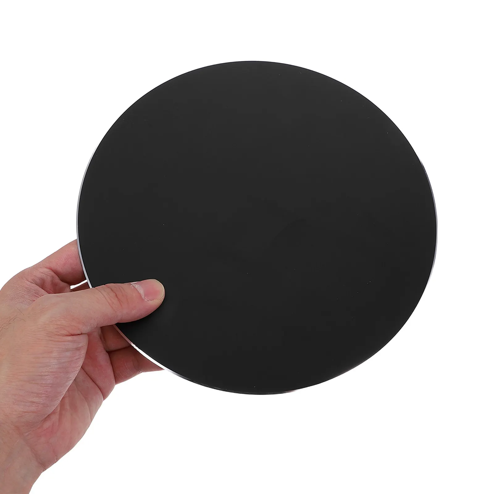 Black Aluminum Alloy Hard Mouse Pad Double-Sided Waterproof Metal Mouse Mat Fast Accurate Control Office Bed Desk Use