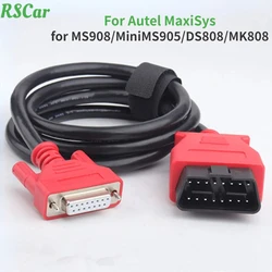 Latest  Main Test Cable for Autel MaxiSys MS908/MS906 Maxicom MK908P/MK808/ MaxiCheck MX808/ Maxidas DS808 OBD OBD2 15/26pin