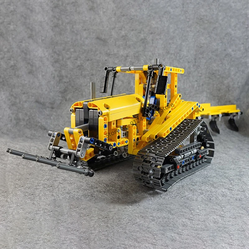 Auf Lager 720 stücke 2 in 1 Engineering technische Bagger Bausteine Modell Moc Bulldozer Ziegel Spielzeug Jungen Geburtstag Geschenkset