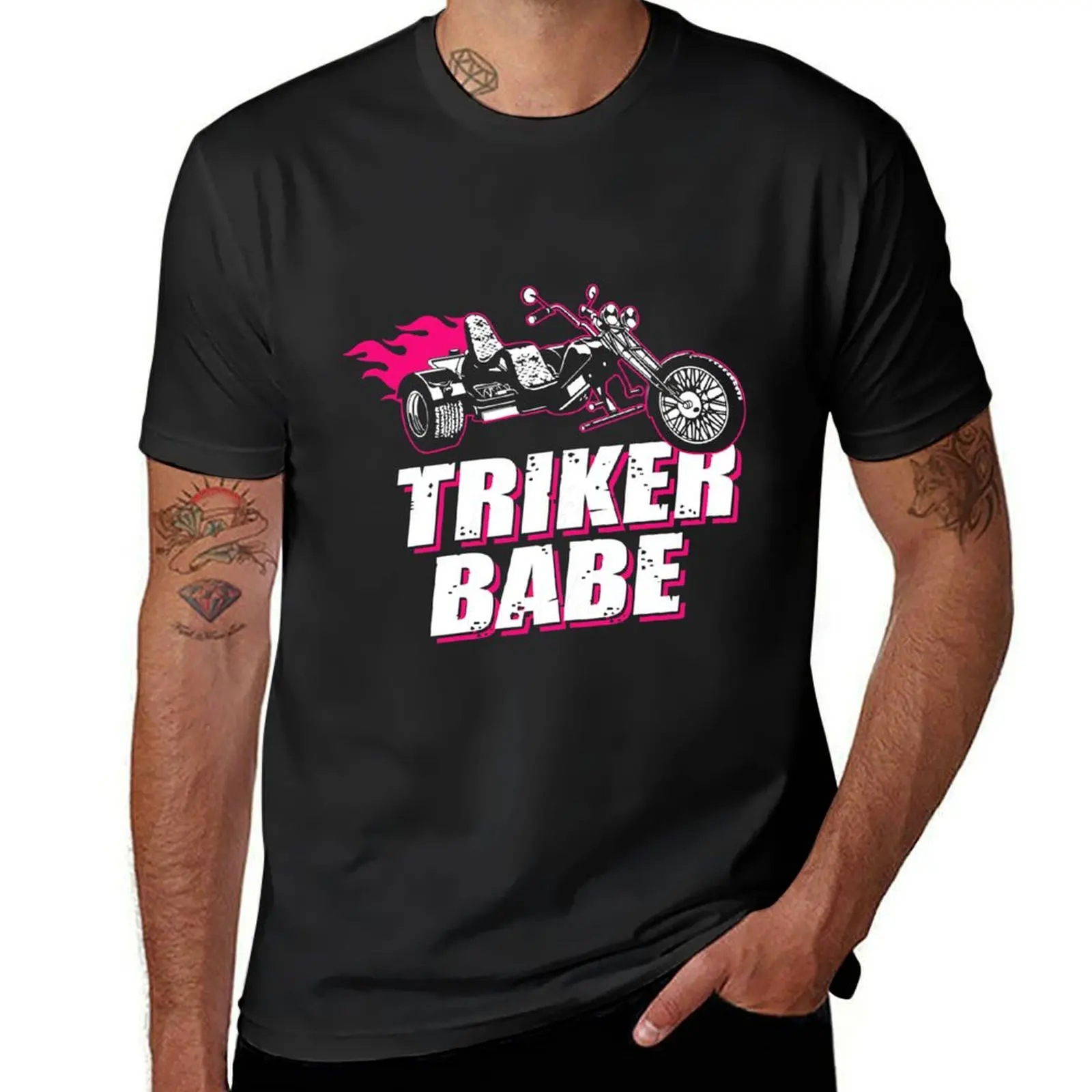 

Womens Triker Babe Tricycle Trike Rider Motorsport T-Shirt oversizeds heavyweights plain t shirts men