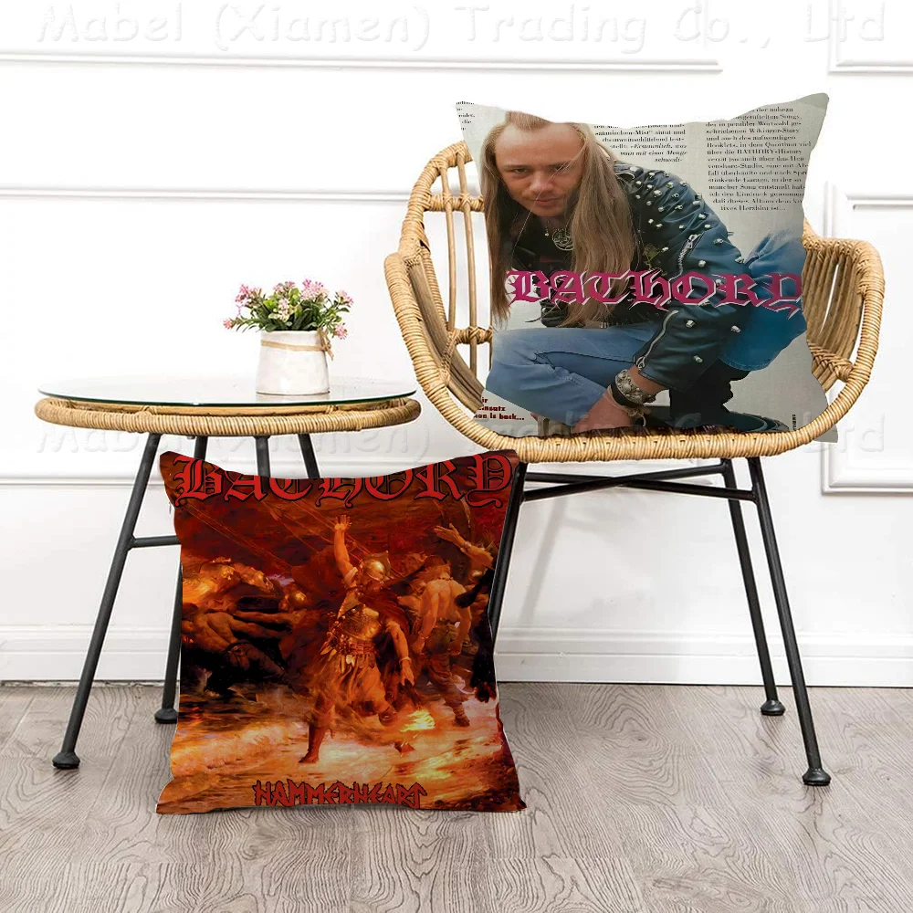 Bathory Quorthon Pillow Cushion Cover Pillowcase Living Room Sofa Home Decor Customized