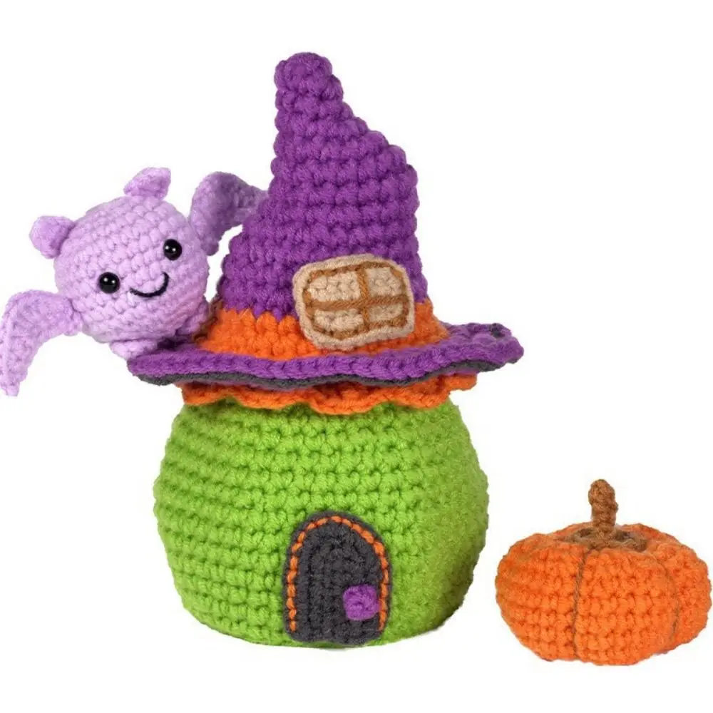 

Creative Halloween Thread Crochet Material Little Green Doll Easy Yarn Crochet Material Package Step-by-Step Cotton Thread
