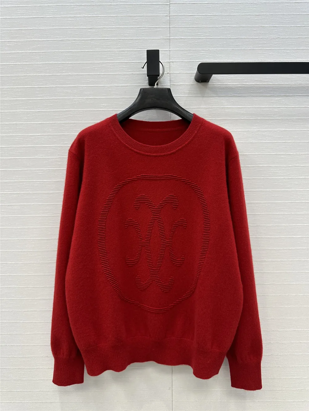 

25 Autumn/Winter Women's New Round Neck Jacquard Cashmere Knitted Base Sweater