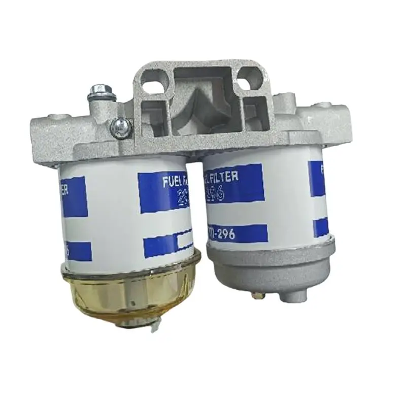 Easy To Use 1 Piece Diesel Double Add Duel Fuel Filter Filter Oil Water Separator Dual Cup Assy Universal HDF296