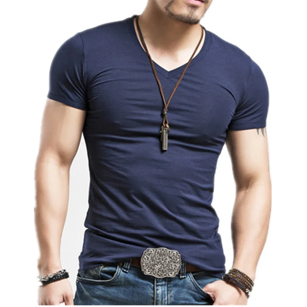 2024 MRMT Brand Clothing 10 colors Men T Shirt Fitness T-shirts Mens V neck Man T-shirt For Male Tshirts S-5XL