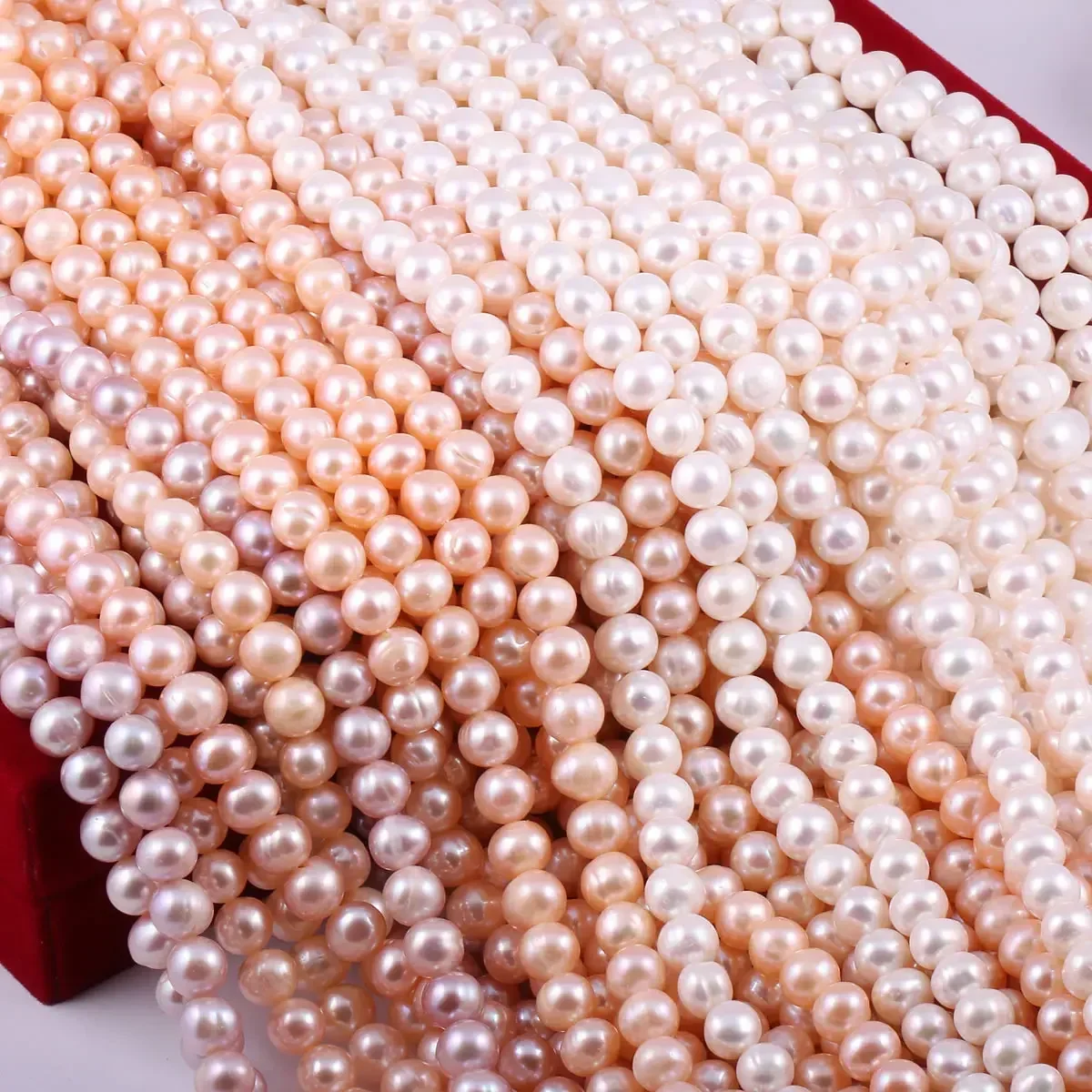 Natural Freshwater Non Nuclear Pearls Isolation Near-Round Shaped Beads for Jewelry Making DIY Bracelet Necklace Accessories