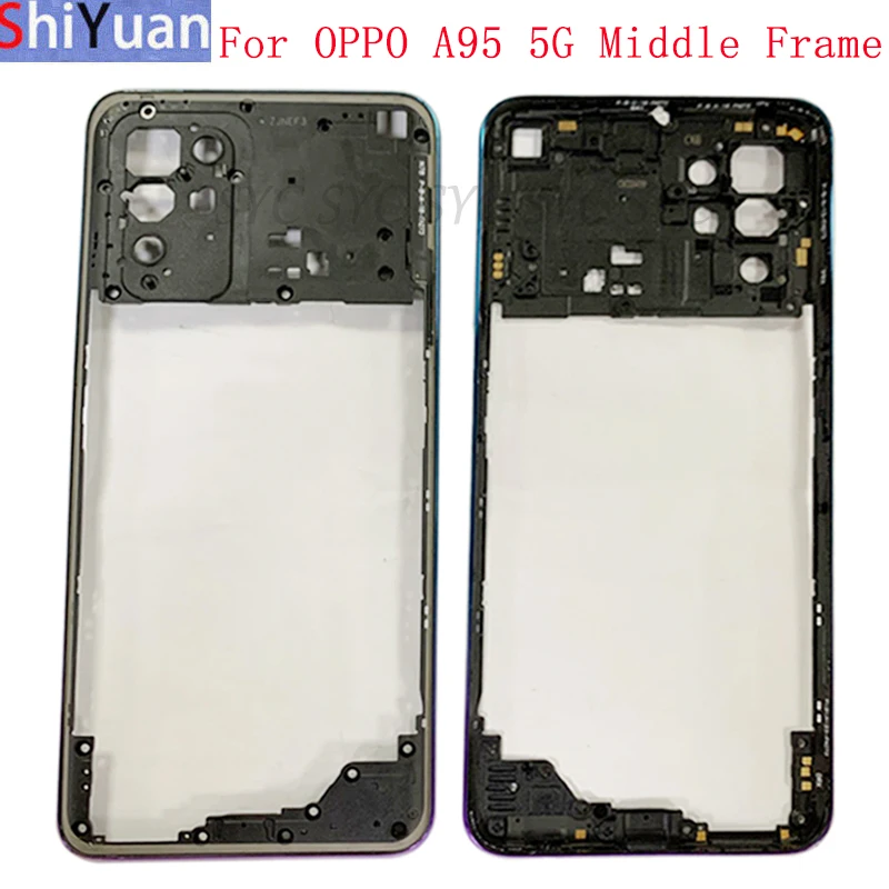 

Phone Housing Middle Frame Center Chassis Cover For OPPO A95 5G Middle Frame Replacement Repair Parts