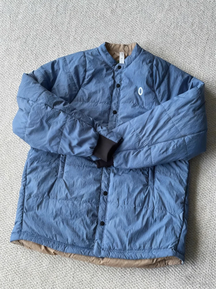 

Cleanfit Double-Sided Wear Light Warm Cotton Jaet Men's Sle Stand Fit Winter Coat Stand Sve Long Single Button