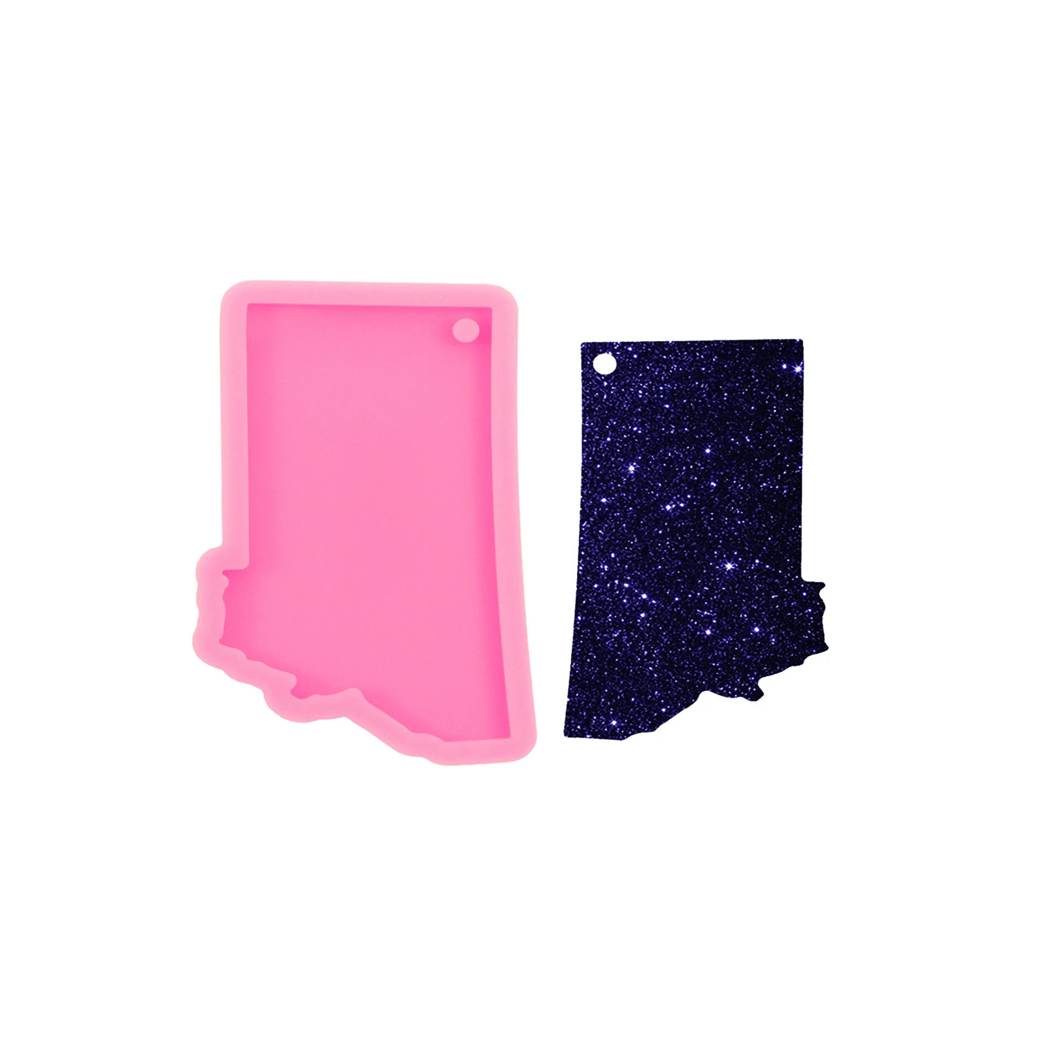 Silicone Molds Making Keychain Pendant Casting Resin Jewelry,Fondant Cake Chocolate Mould