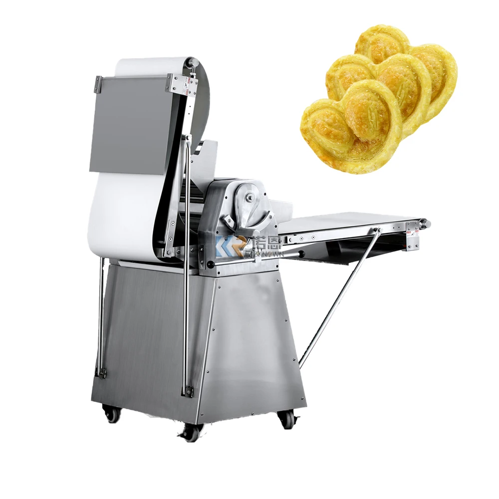 Máquina de laminação de massa, máquinas de processamento de pastelaria, croissant, máquina comercial de aço inoxidável