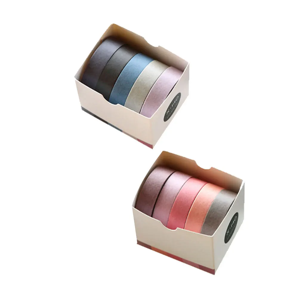 10 قطعة 10 لفات الملونة اشي الشريط زهر الكرز تصميم Diy بها بنفسك الحرفية الديكور هدية التفاف ألبوم صور مجلة لوازم #6