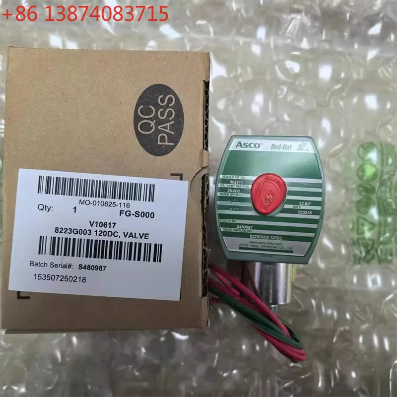 ASCO 8223G003 120DC High Pressure Solenoid Valve