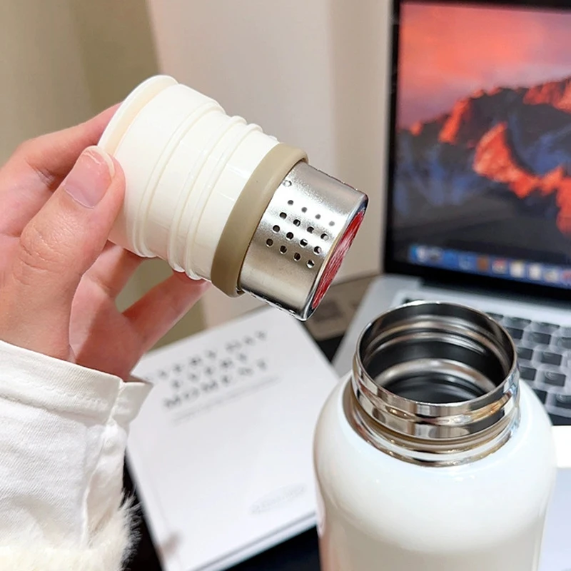 Tasse thermos en acier inoxydable 316 avec poignée, de qualité alimentaire, tasse à eau, théière cuite, niveau d'apparence élevé, maison et bureau