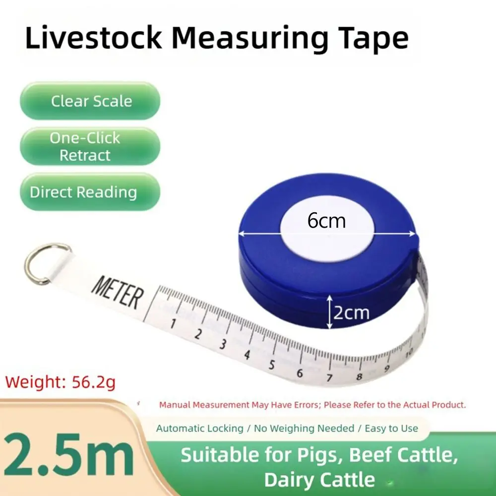 Soft Ruler Livestock Measuring Tape Chest Girth Measuring Portable Animal Measuring Tape Farm Measuring Tool Animal Husbandry