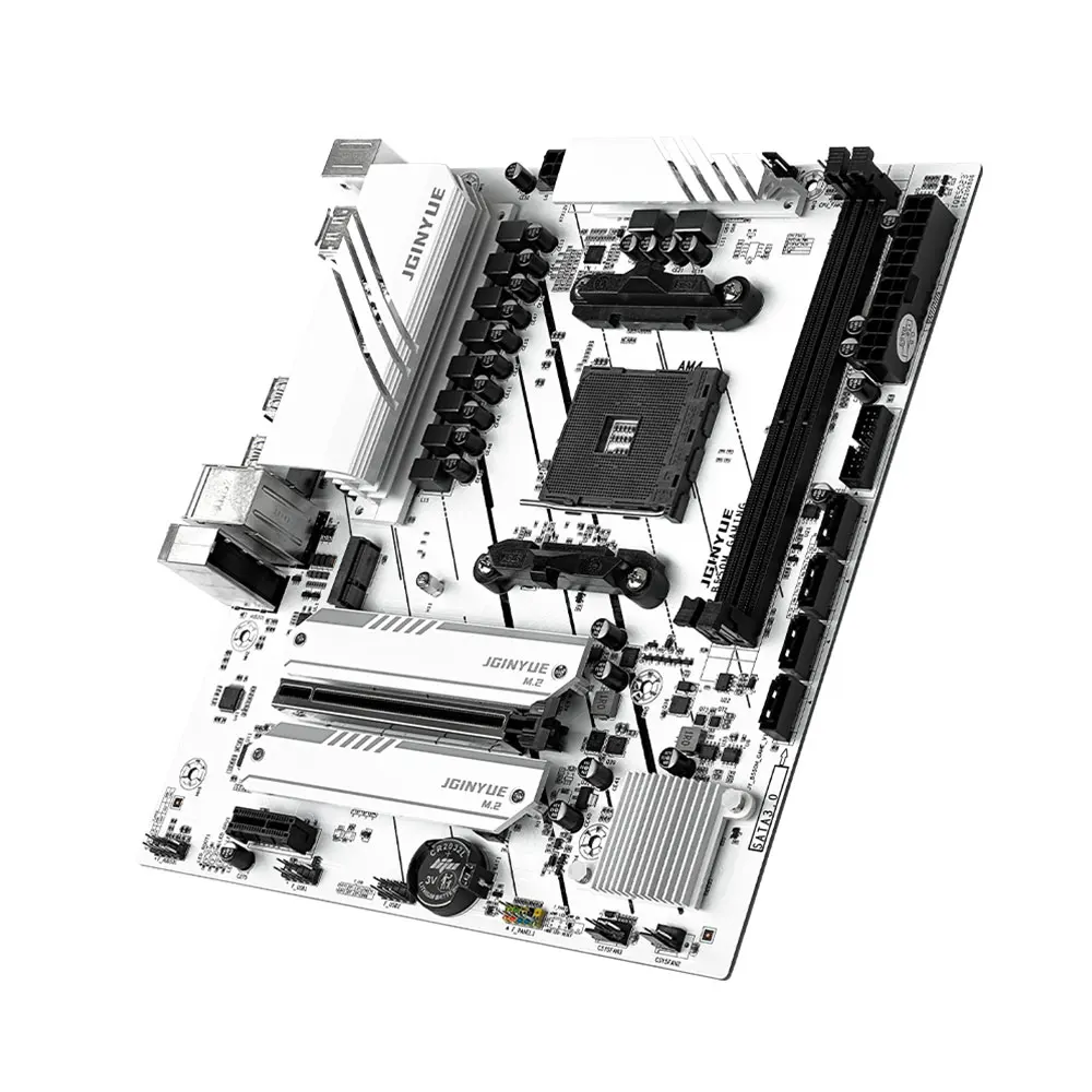 JGINYUE AMD B550 M-ATX Motherboard supports Ryzen R5 4000/5000 series processors DDR4 RAM Desktop PC PCI-E 4.0 B550M GAMING