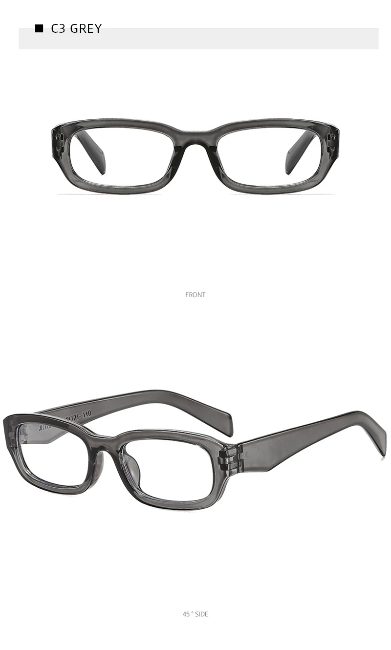 Modische kleine rechteckige photochrome Brille für Damen, klassische Farbwechselbrille, stilvolle tägliche dekorative Brille – Detail 9