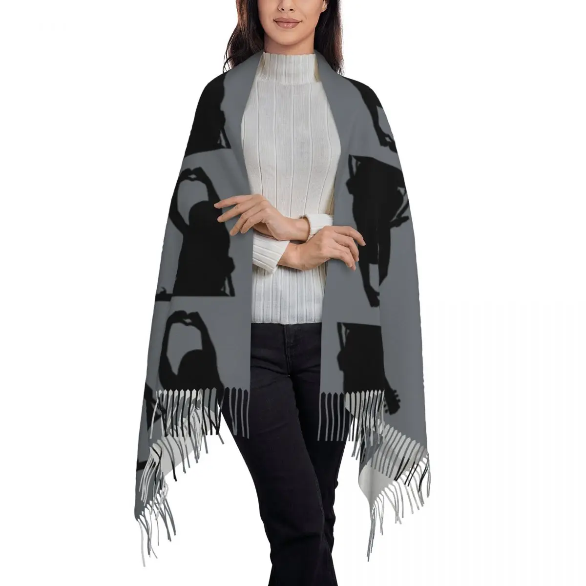 Taylor Swift The Eras Tour Scarf Tassel Scarves Women Soft Warm Shawls and Wraps Long Fall Winter Shawl Wrap