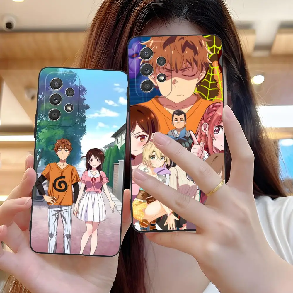 Funda de teléfono Anime Rent Girlfriend para Samsung Galaxy A73 72 71 70 56 55 54 53 52 36 35 34 23 16 15 5G Impresión en Color de lujo