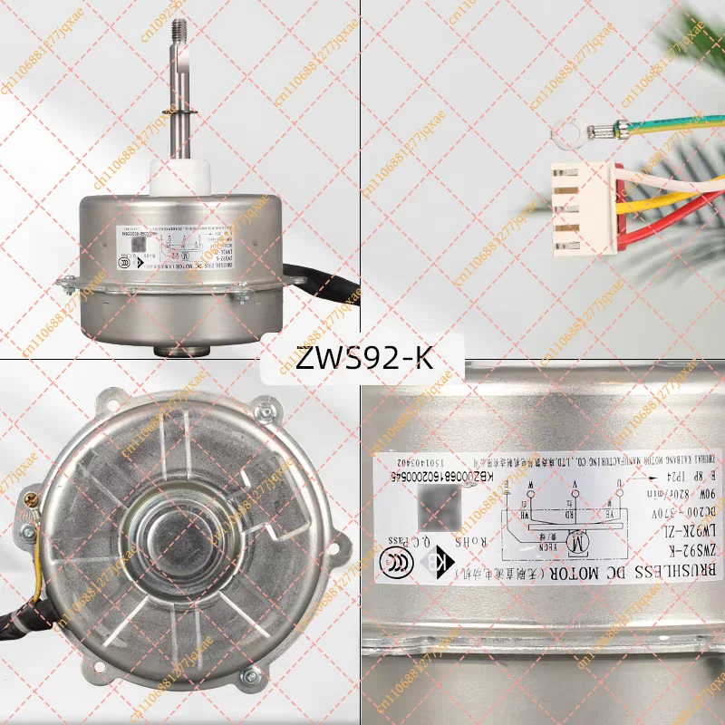 ew for Gree Inverter AC DC Brushless External Fan Motor - ZWS92-K LW92K-ZL Iron Shell Replacement Par