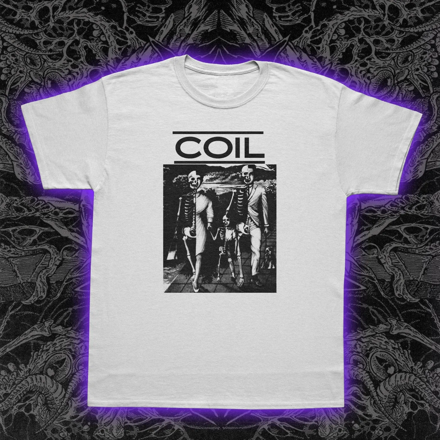 Coil Unnatural History T-Shirt Industrial Experimental Occult Dark Ambient Tee