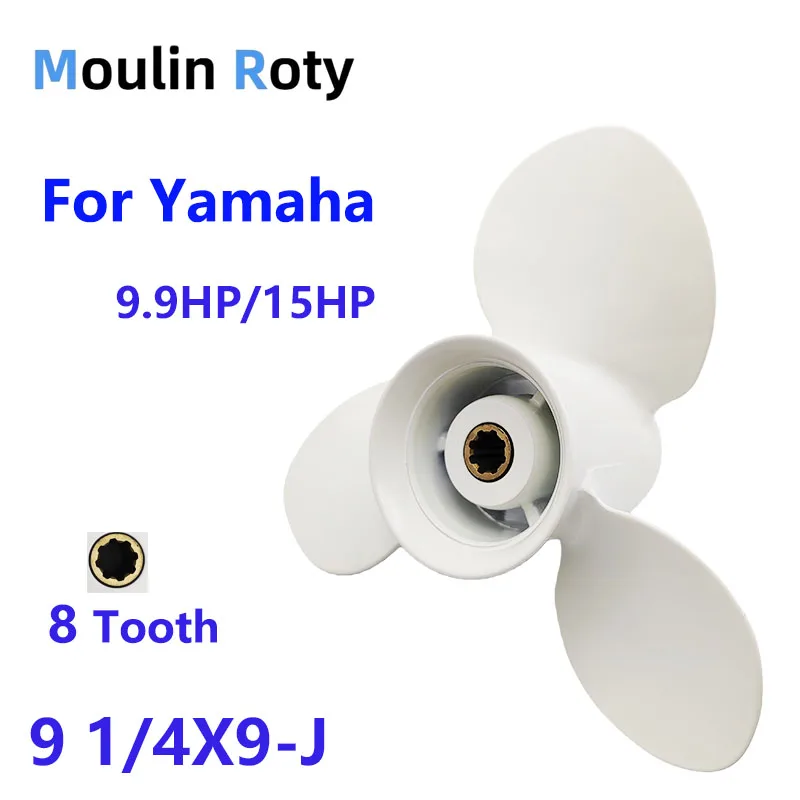 

Propeller 9 1/4X9-J Is Suitable for Yamaha 63V-45945-10-El Propeller Suitable for Yamaha 2-Stroke 9.9Hp 15Hp