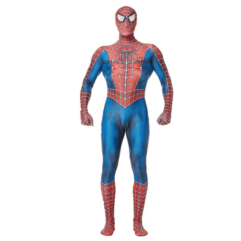 Spider Hero Cosplay Costume Bodysuit Jumpsuit Luxury Stereoscopic Eyes Mask for Adult Halloween Carnival Party Role Play Outfit view 6