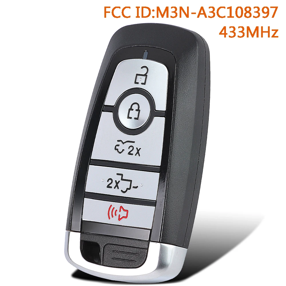 

KEYECU M3N-A3C108397 433MHz Remote Car Key Fob for Ford F-150 Lightning 2024 164-R8368 7812-A3C108397