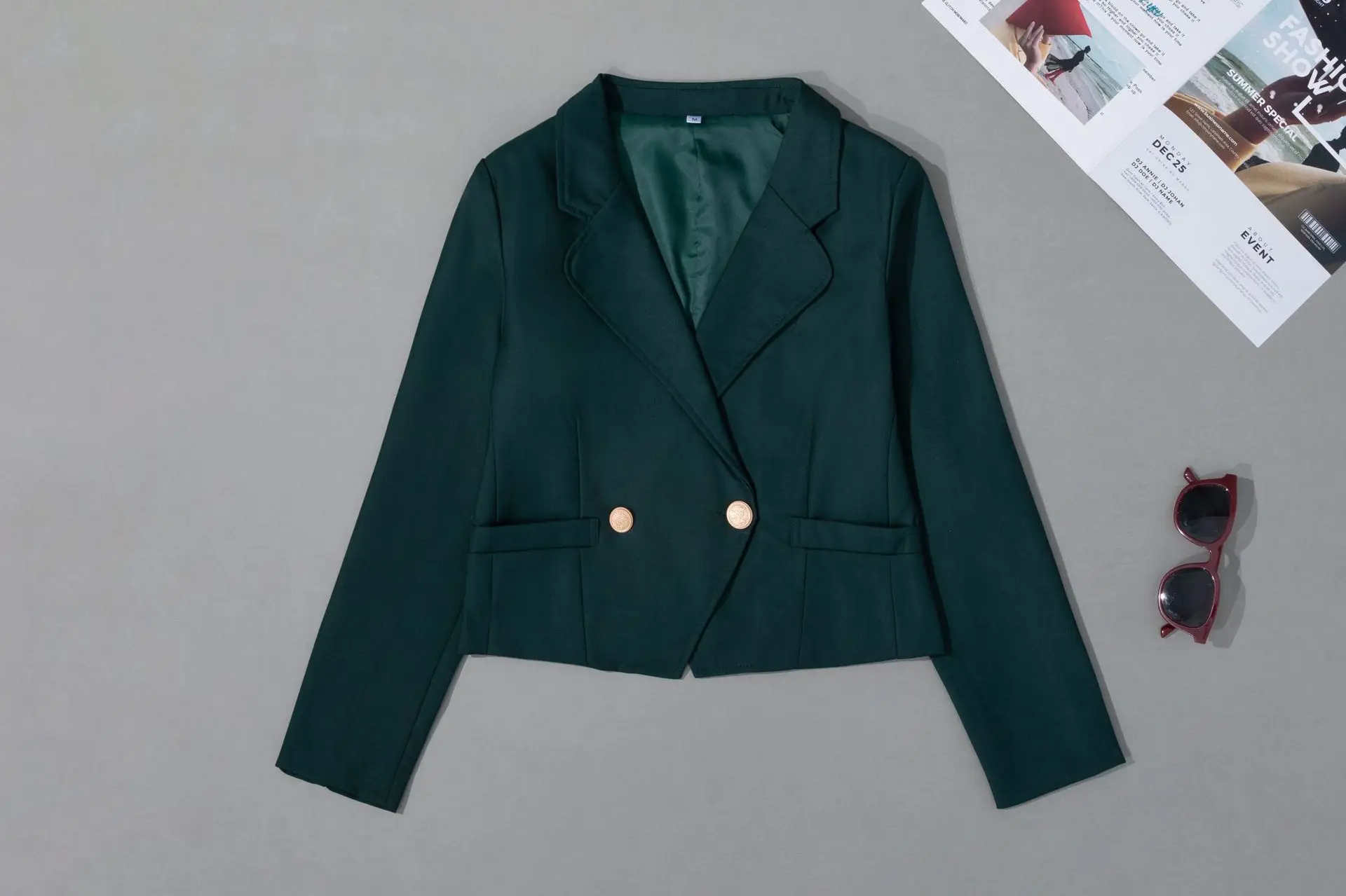 Uniforme escolar coreano japonés para mujer y adultos, abrigo para mujer, traje de marinero para trabajo, chaqueta recortada para Otoño e Invierno